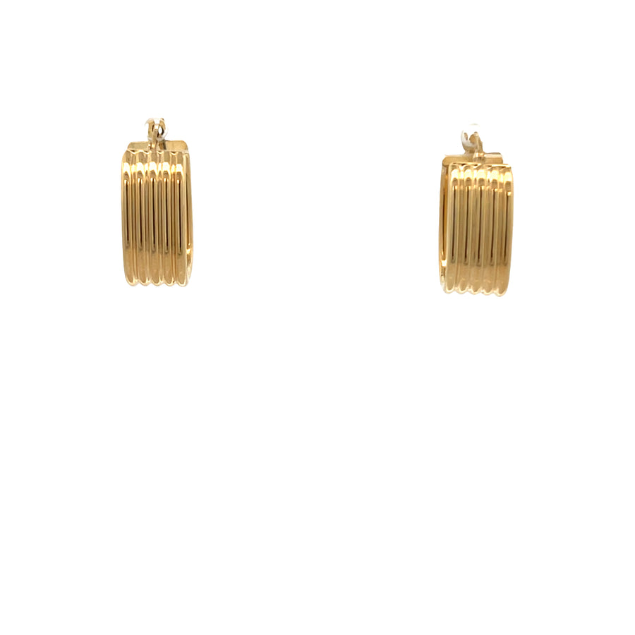 14K Gold Five Link Earrings
