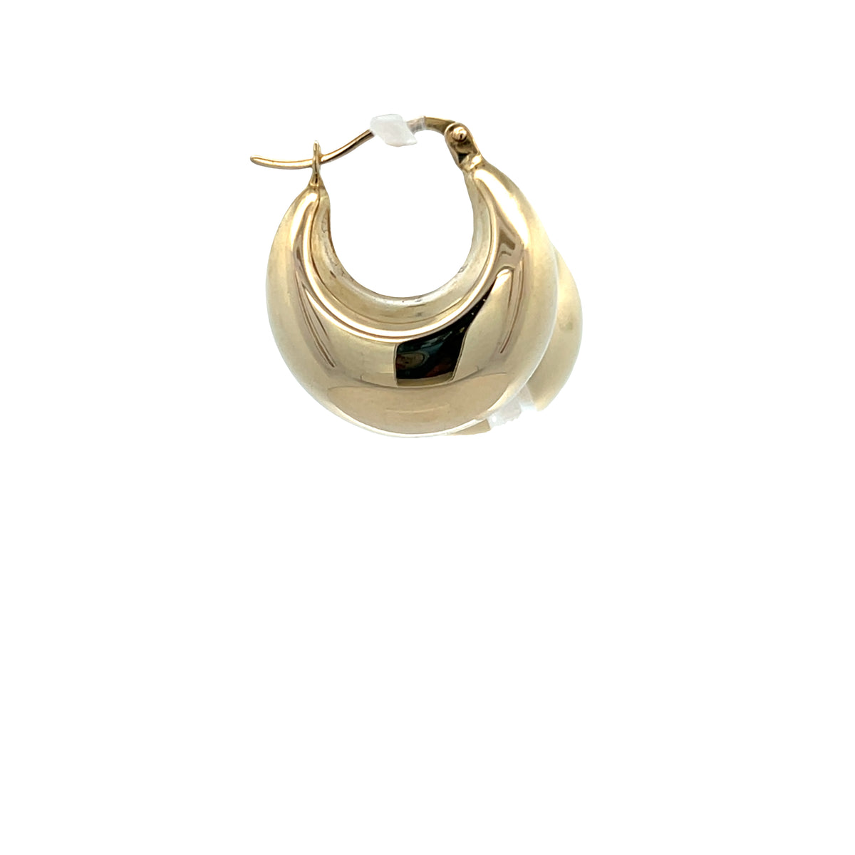 14K Gold Domed Puff Hoops | Luby Gold Collection | Luby 