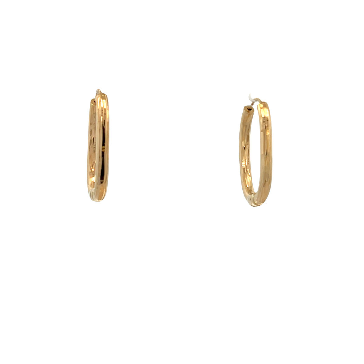 14K Gold Long Link Hoop | Luby Gold Collection | Luby 