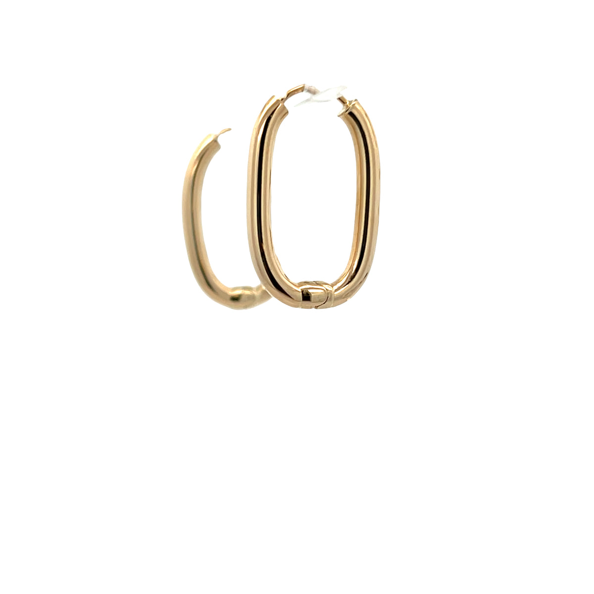 14K Gold Long Link Hoop | Luby Gold Collection | Luby 