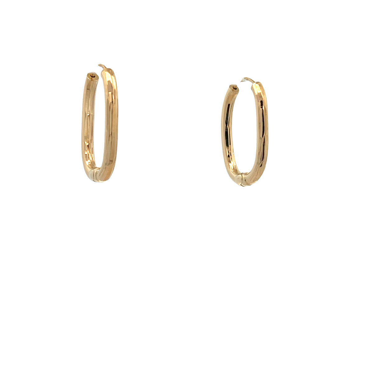 14K Gold Long Link Hoop | Luby Gold Collection | Luby 