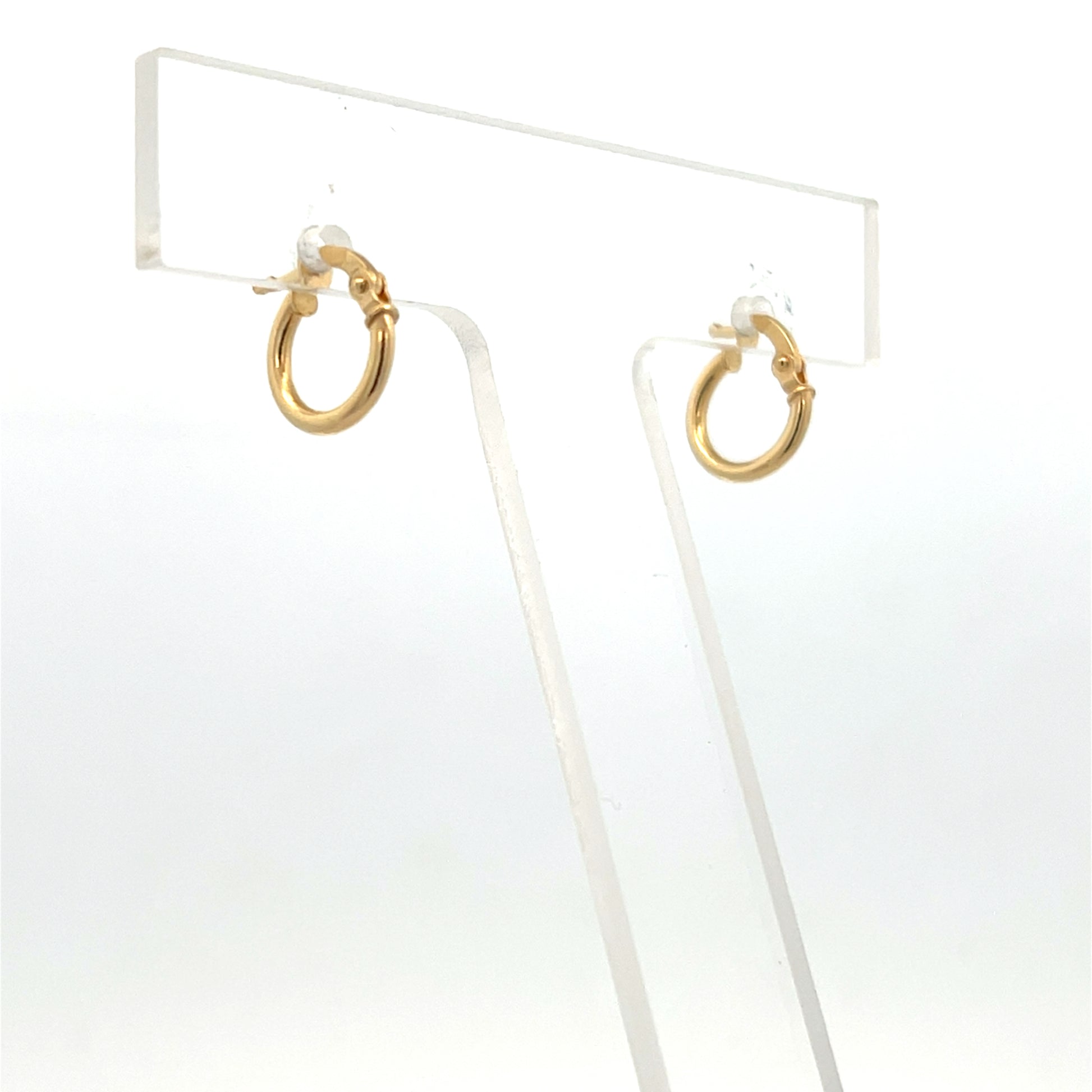 14K Gold Mini Hoops | Luby Gold Collection | Luby 
