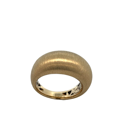 14K Gold Brushed Bold Ring | Luby Gold Collection | Luby 