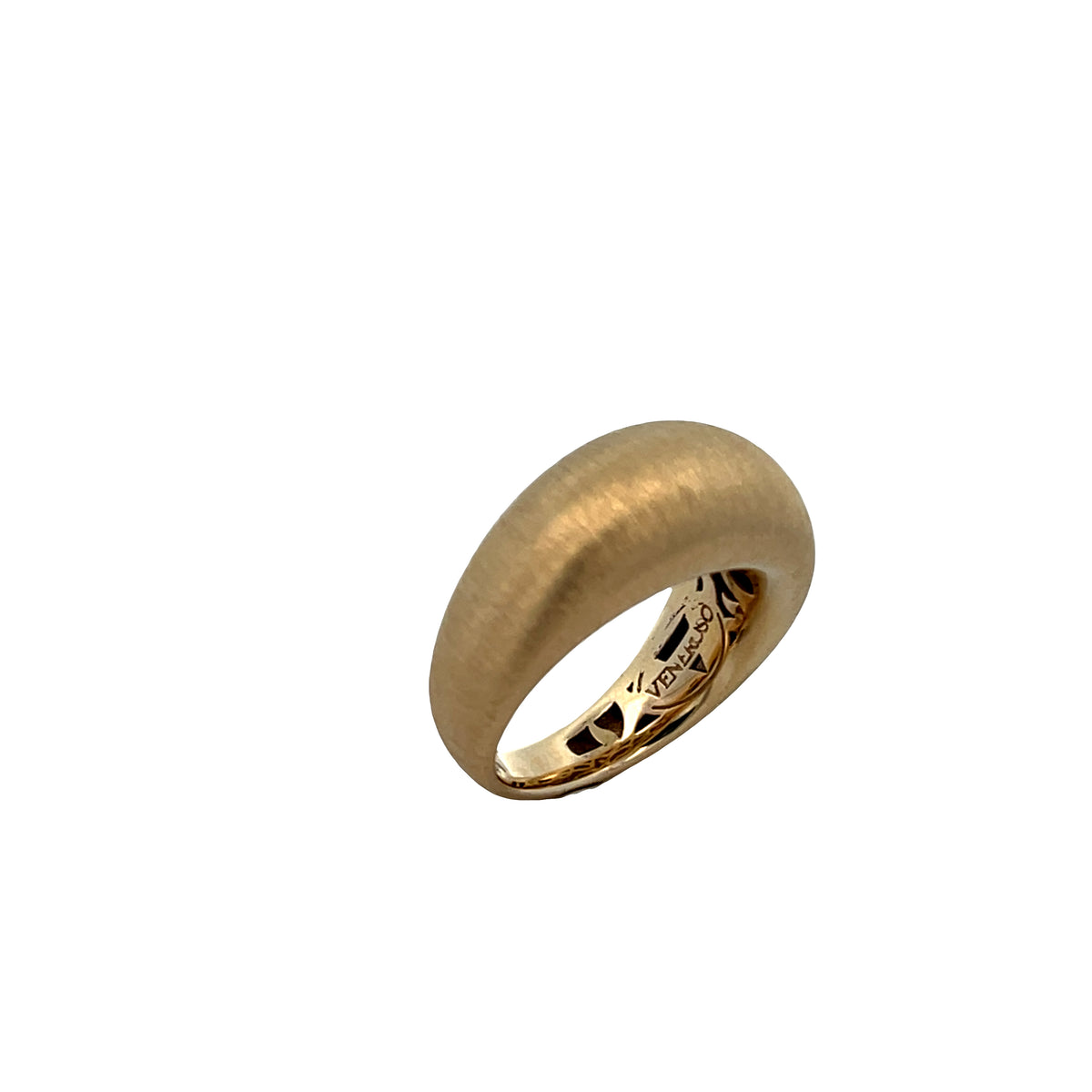 14K Gold Brushed Bold Ring | Luby Gold Collection | Luby 
