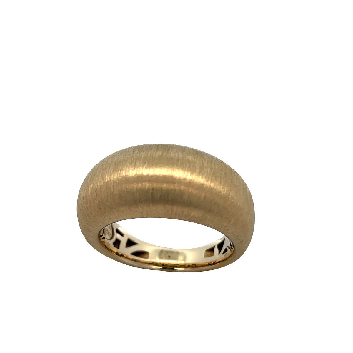 14K Gold Brushed Bold Ring | Luby Gold Collection | Luby 