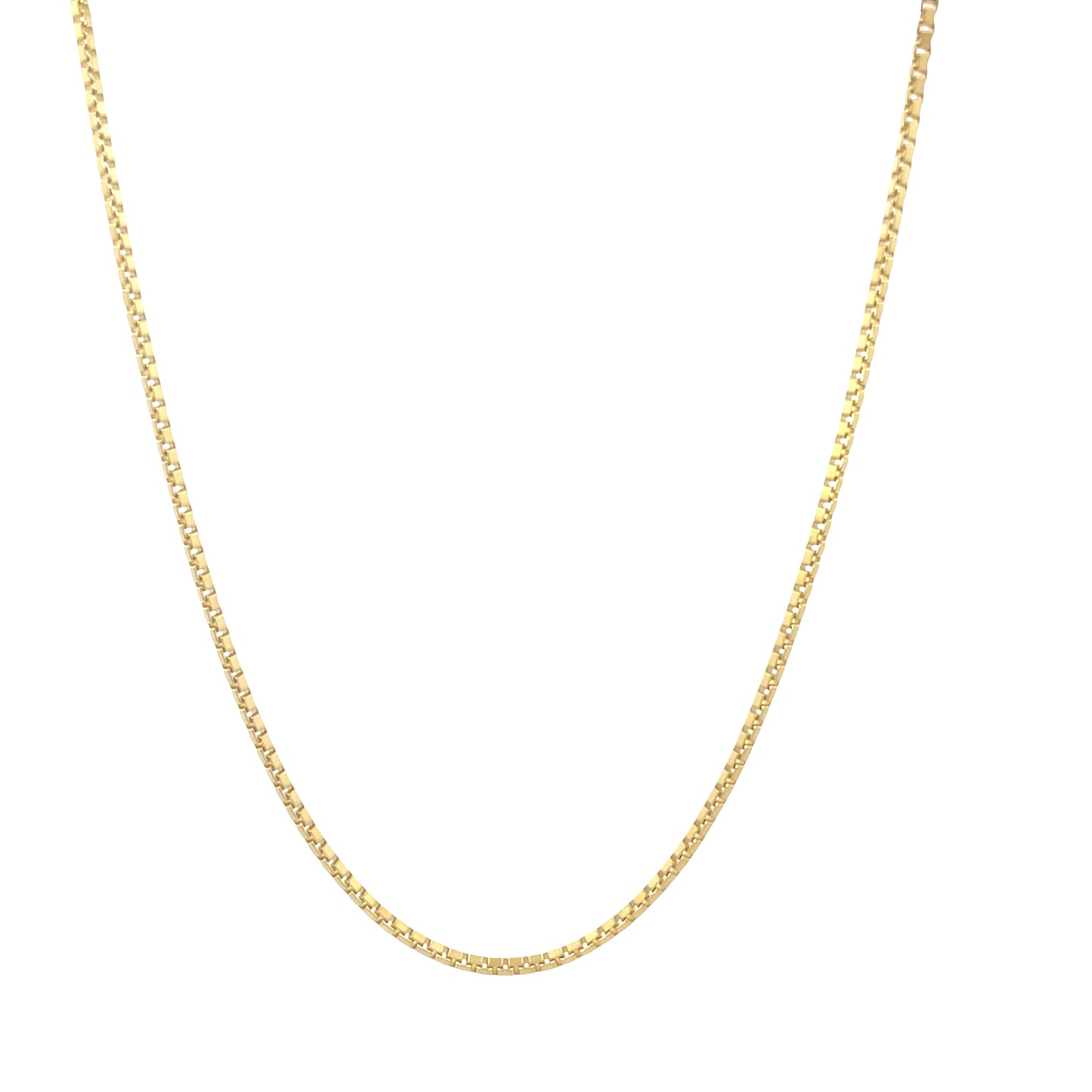 Box Chain Sterling Silver 9.25 Gold Plated