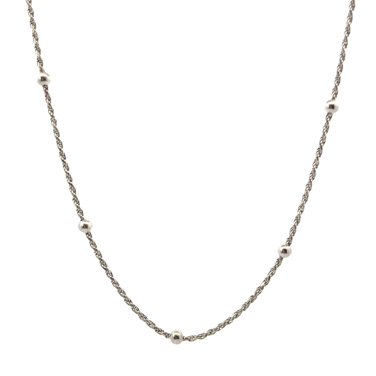 Rope Ball Chain Sterling Silver 9.25 Gold Plated | Luna Cast Inc. | Luby 