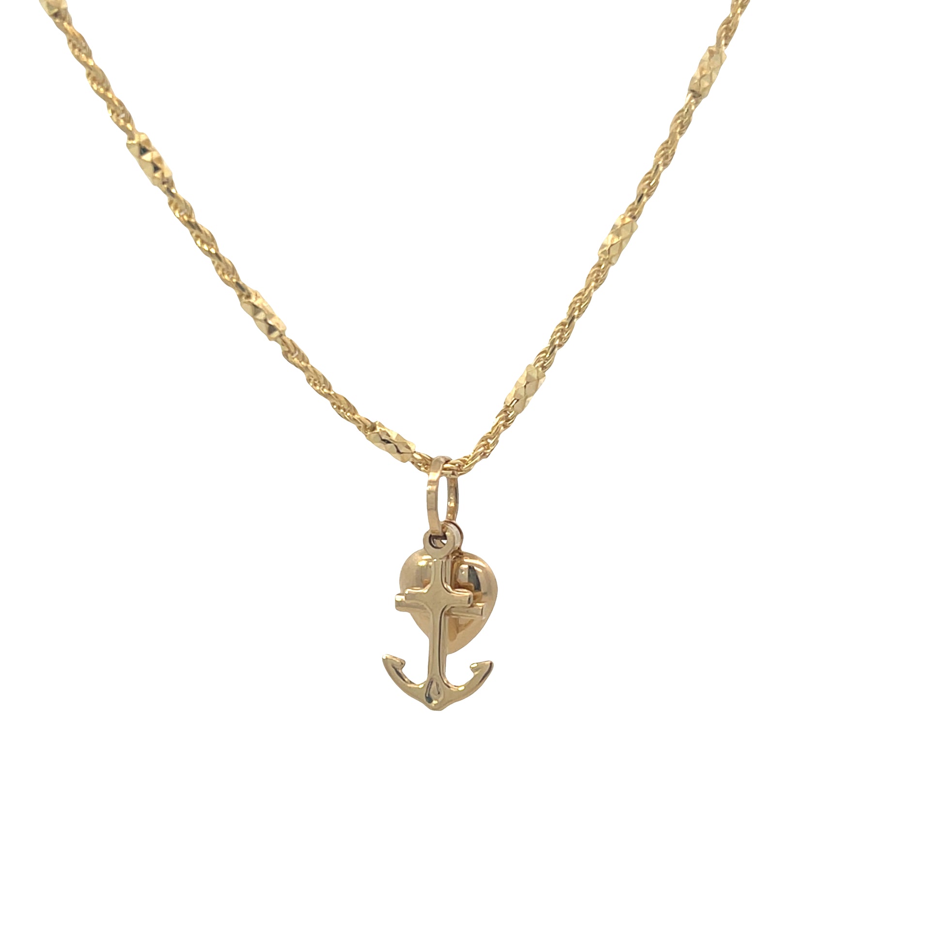 14K Gold Faith , Hope & Love Pendant | Luby Gold Collection | Luby 