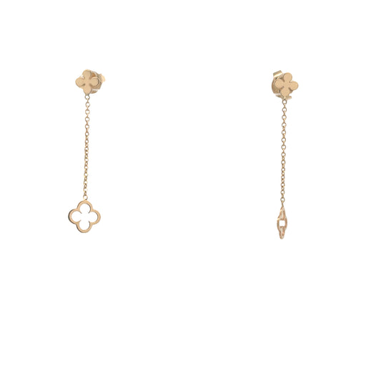 14K Gold Four Clover Earrings | Luby Gold Collection | Luby 