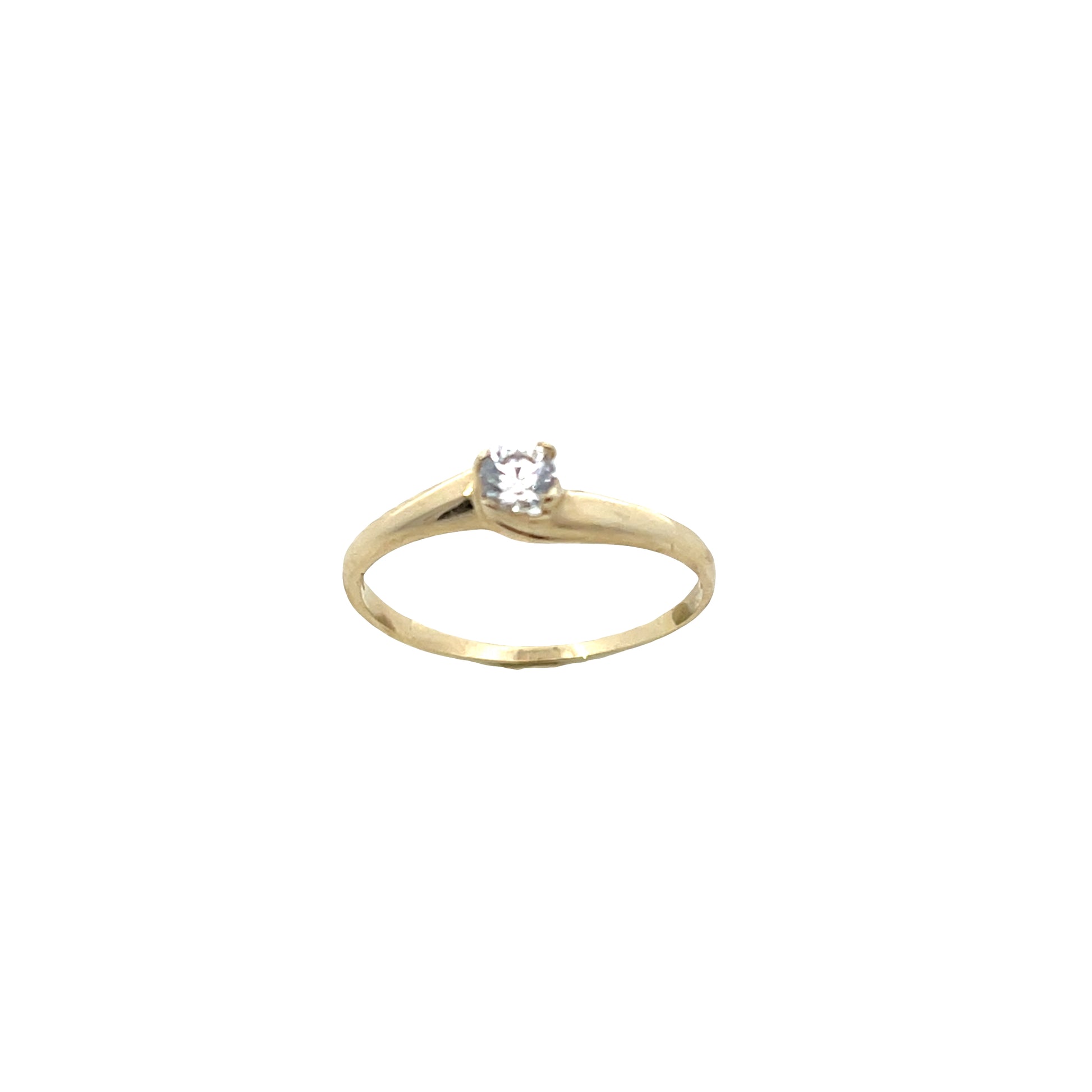14K Gold Solitary Promise Ring | Luby Gold Collection | Luby 