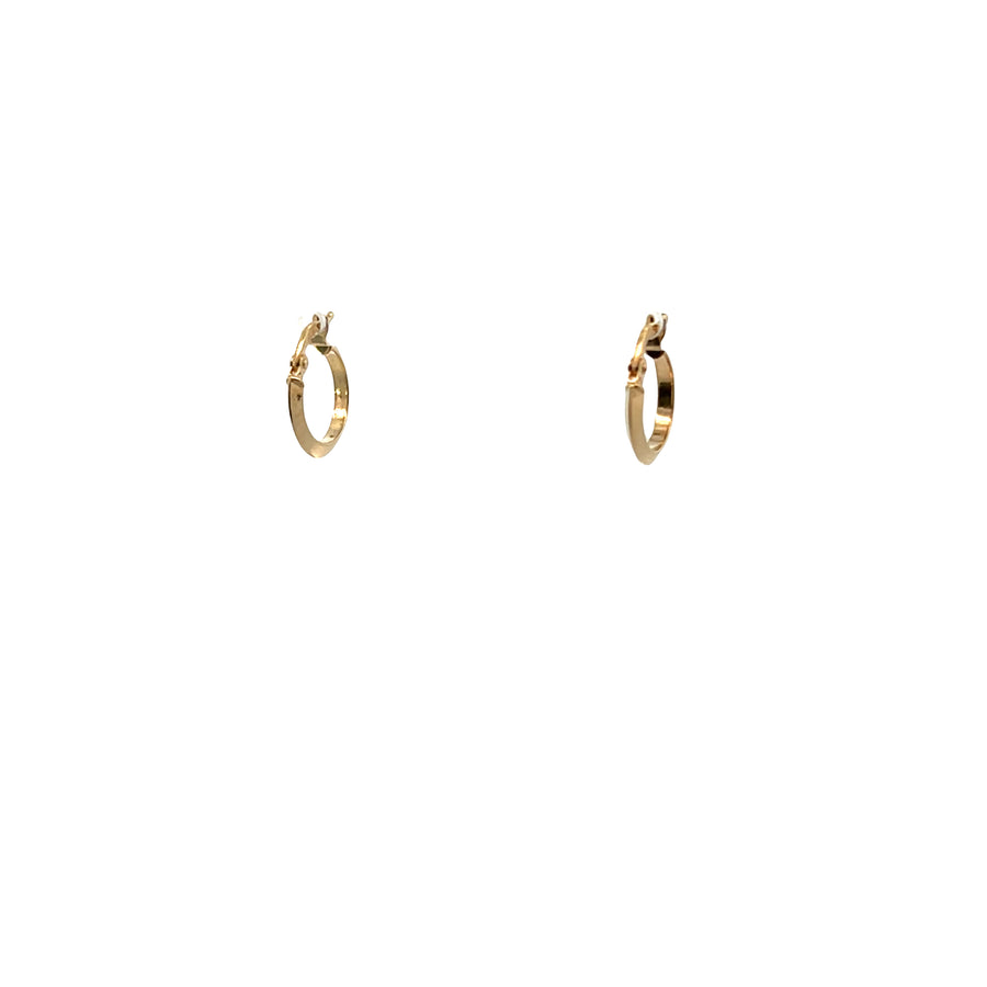 14K Gold Casual Hoops