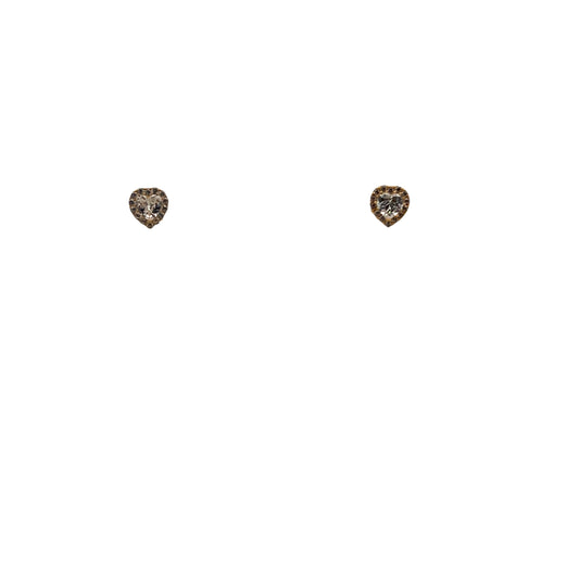 14K Gold Heart CZ Studs | Luby Gold Collection | Luby 