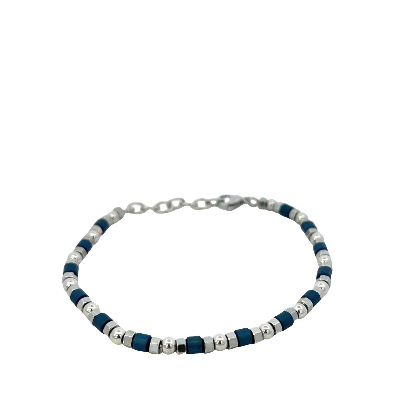 Hector By Marcelo Pane Blue & Steel Beads | Hector by Marcello Pane | Luby 