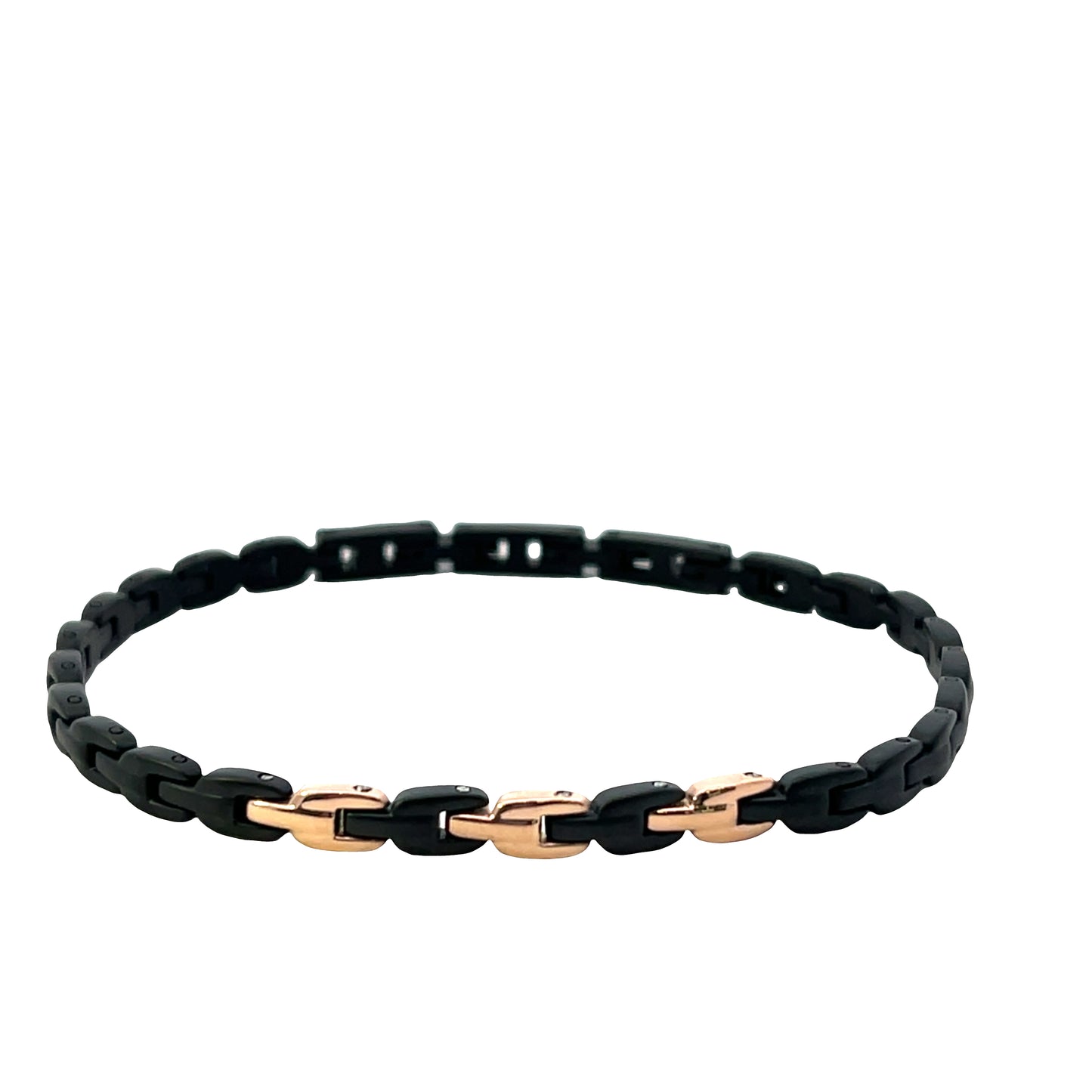 Hector By Marcelo Pane Black & Rose Gold Steel | Hector by Marcello Pane | Luby 