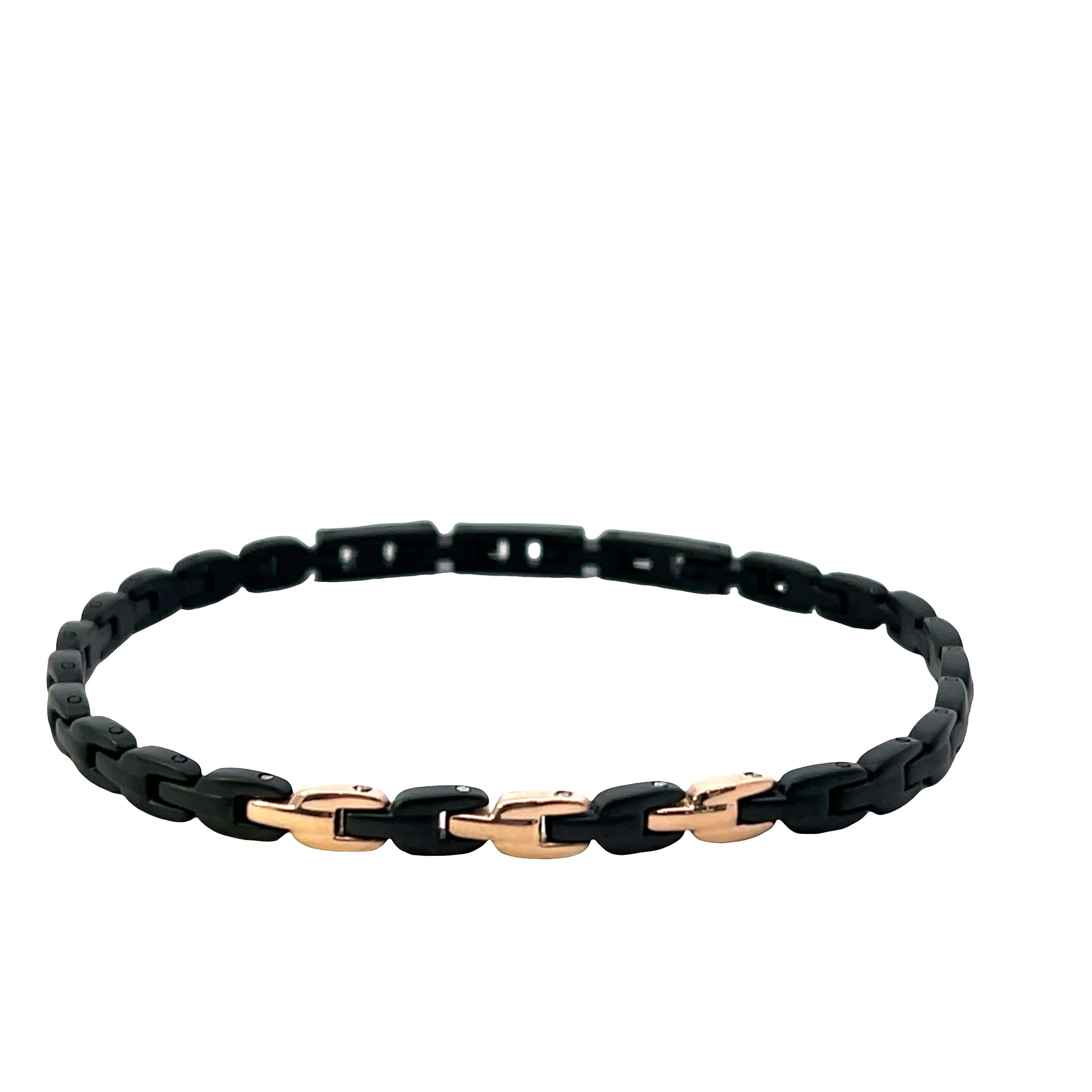 Hector By Marcelo Pane Black & Rose Gold Steel | Hector by Marcello Pane | Luby 