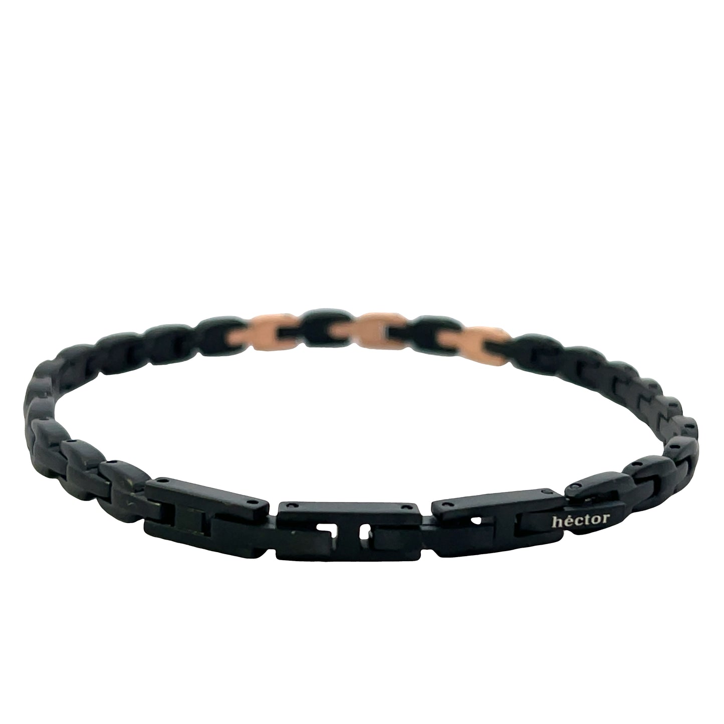 Hector By Marcelo Pane Black & Rose Gold Steel | Hector by Marcello Pane | Luby 