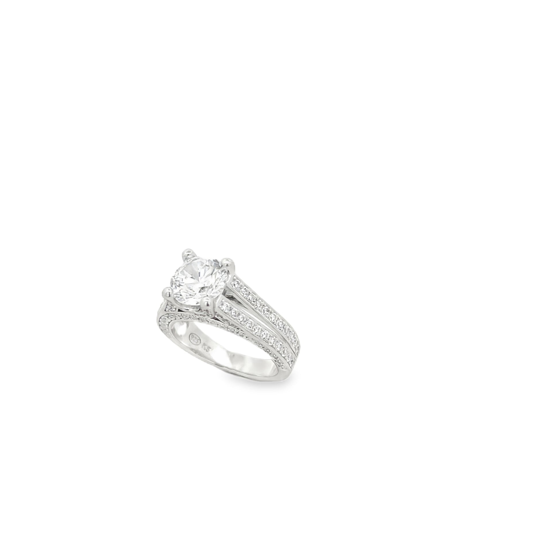 Suspiria Wedding Ring 925 Double Line Round Cut with CZ | Suspiria | Luby 
