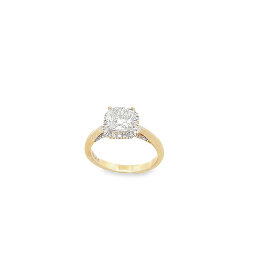 14k Yellow Gold Wedding Ring with Lab Grown Diamond | Luby Diamond Collection | Luby 