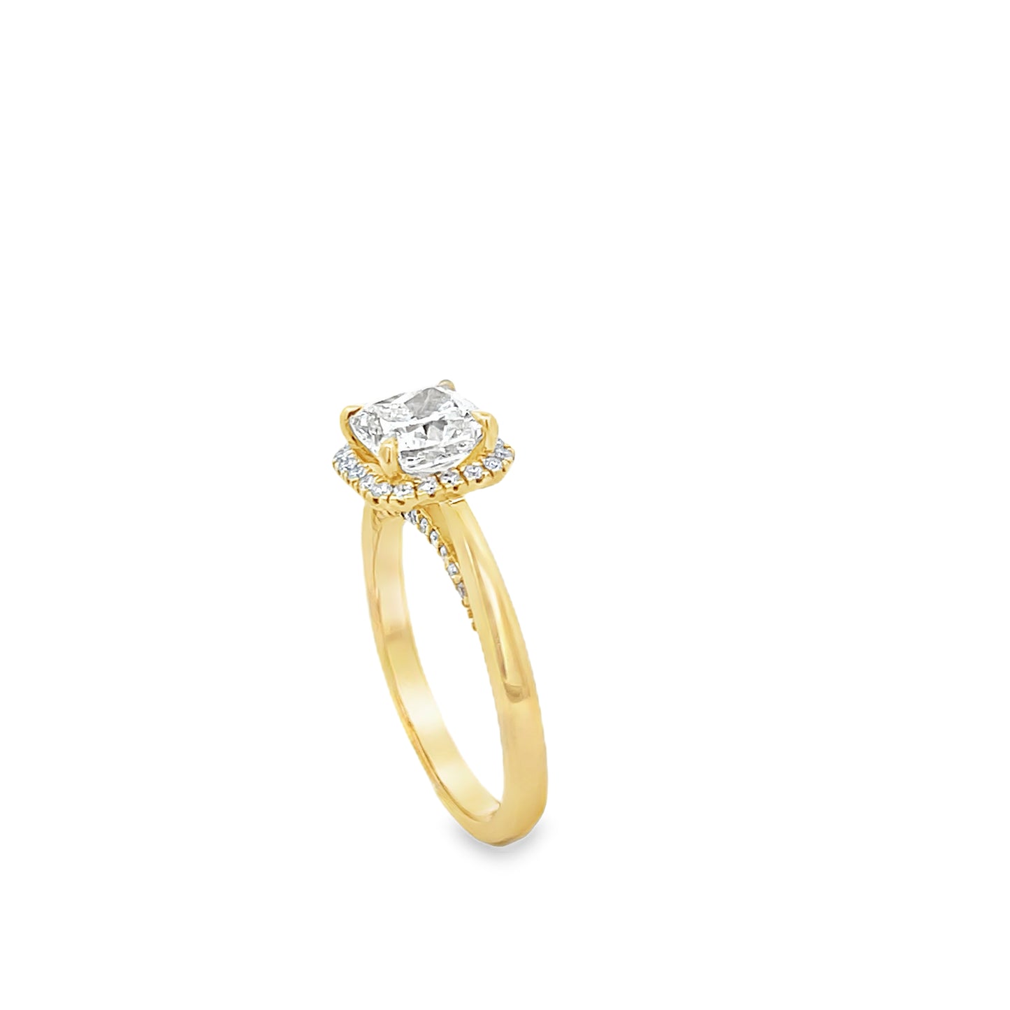 14k Yellow Gold Wedding Ring with Lab Grown Diamond | Luby Diamond Collection | Luby 