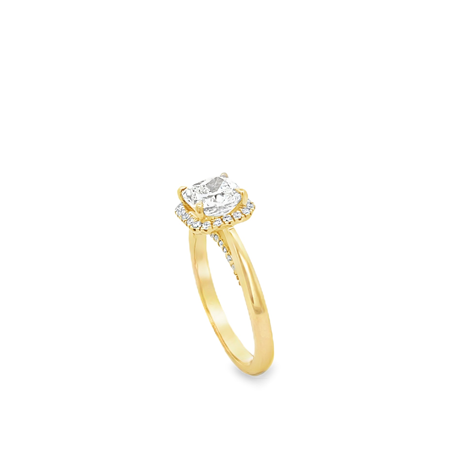 14k Yellow Gold Wedding Ring with Lab Grown Diamond | Luby Diamond Collection | Luby 