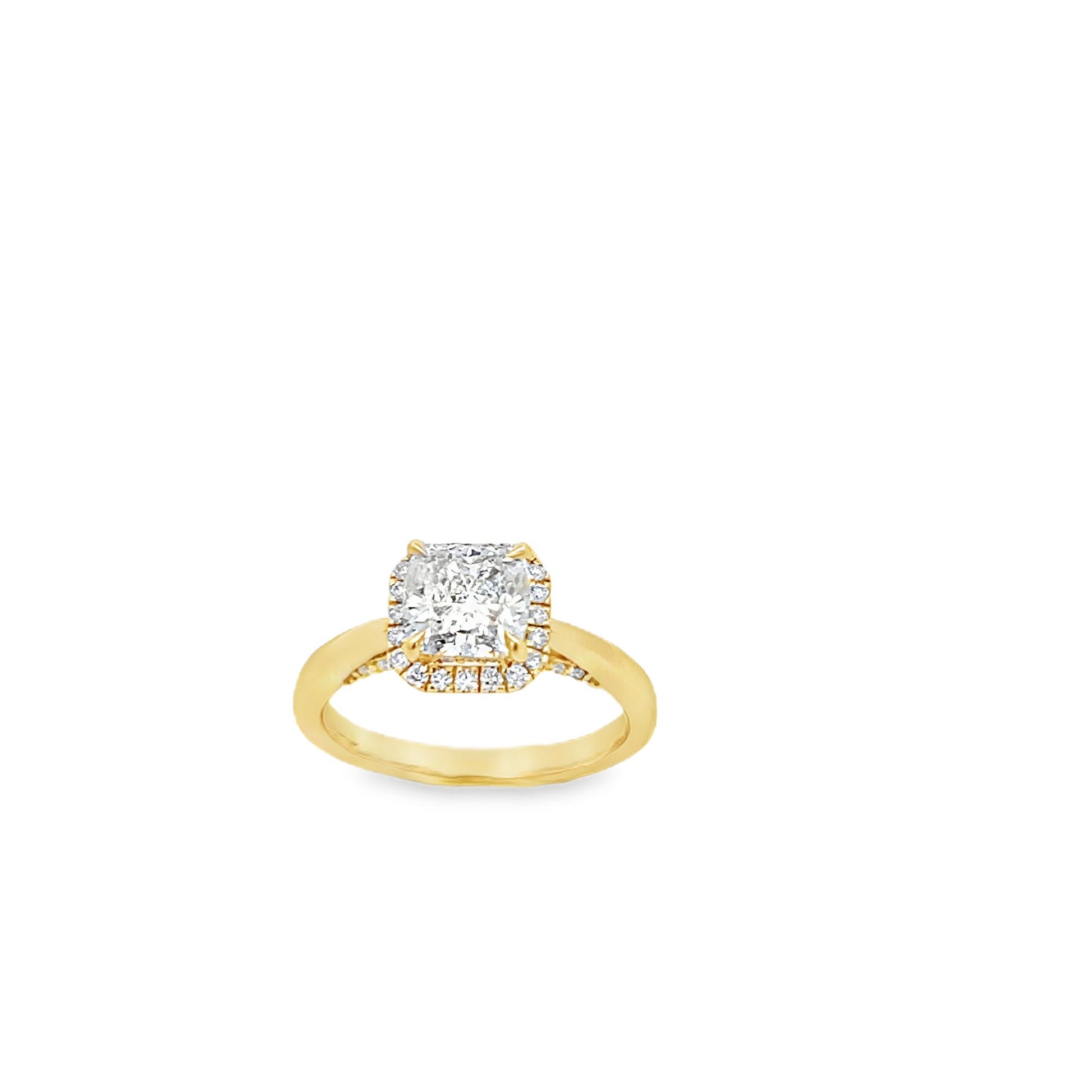 14k Yellow Gold Wedding Ring with Lab Grown Diamond | Luby Diamond Collection | Luby 