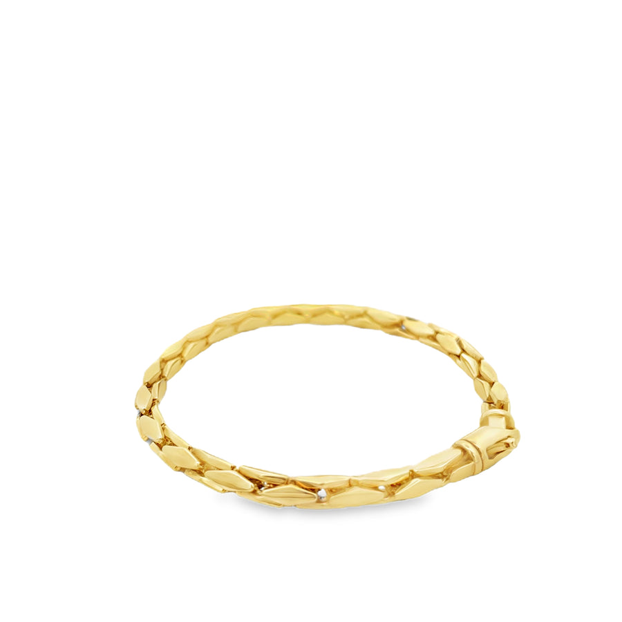 14K Gold Diamond Link Bracelet