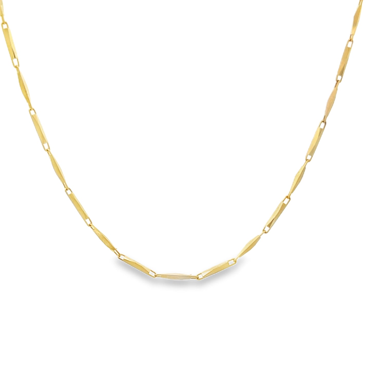14K Gold Diamond-Cut Octagonal Chain | Luby Gold Collection | Luby 