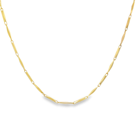 14K Gold Diamond-Cut Octagonal Chain | Luby Gold Collection | Luby 