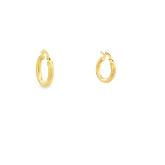 14K Gold Bold Medium Hoop | Luby Gold Collection | Luby 