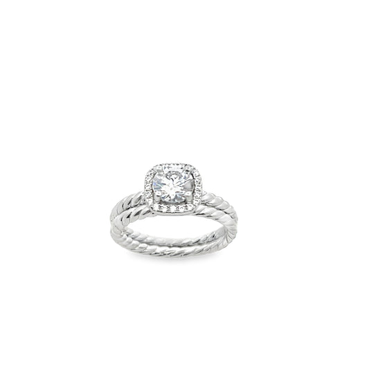 SUSPIRIA Princess Cut Rope Wedding Ring | Suspiria | Luby 