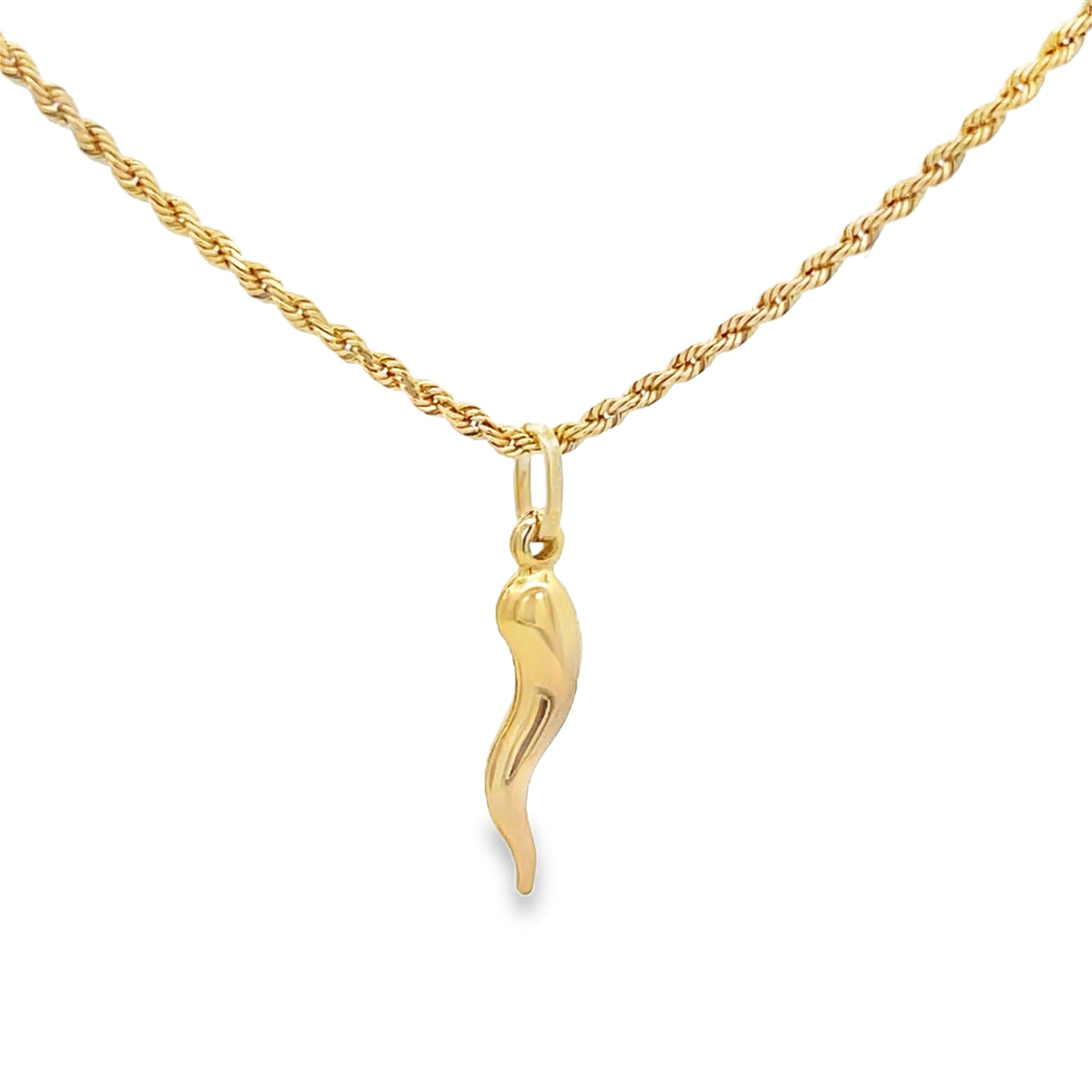 14K Gold Chilli Pendant