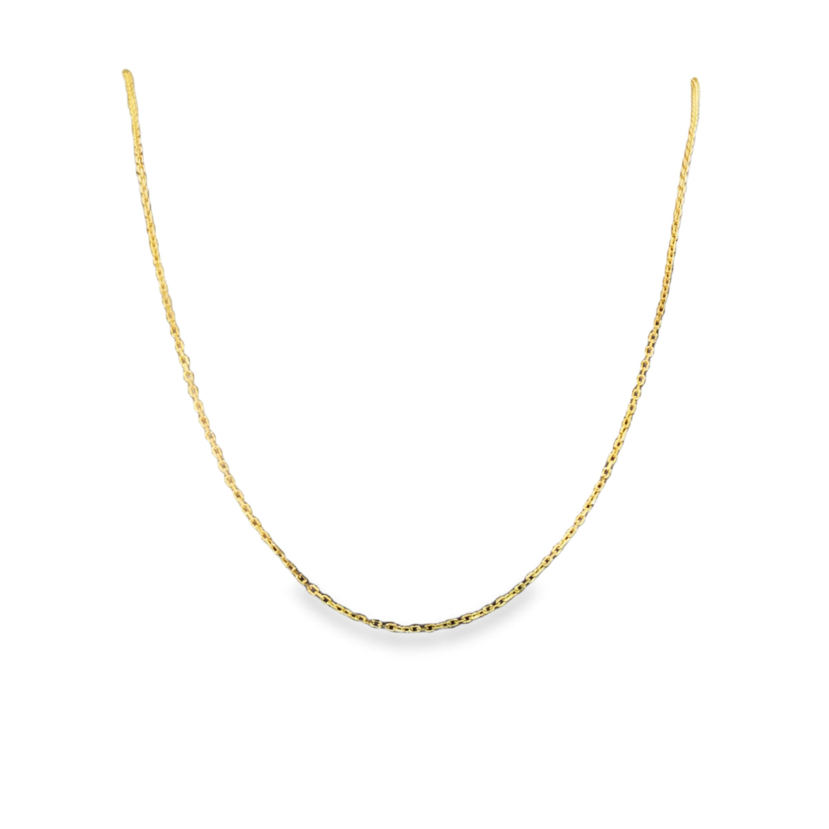 14K Gold Rolo Chain Adjustable