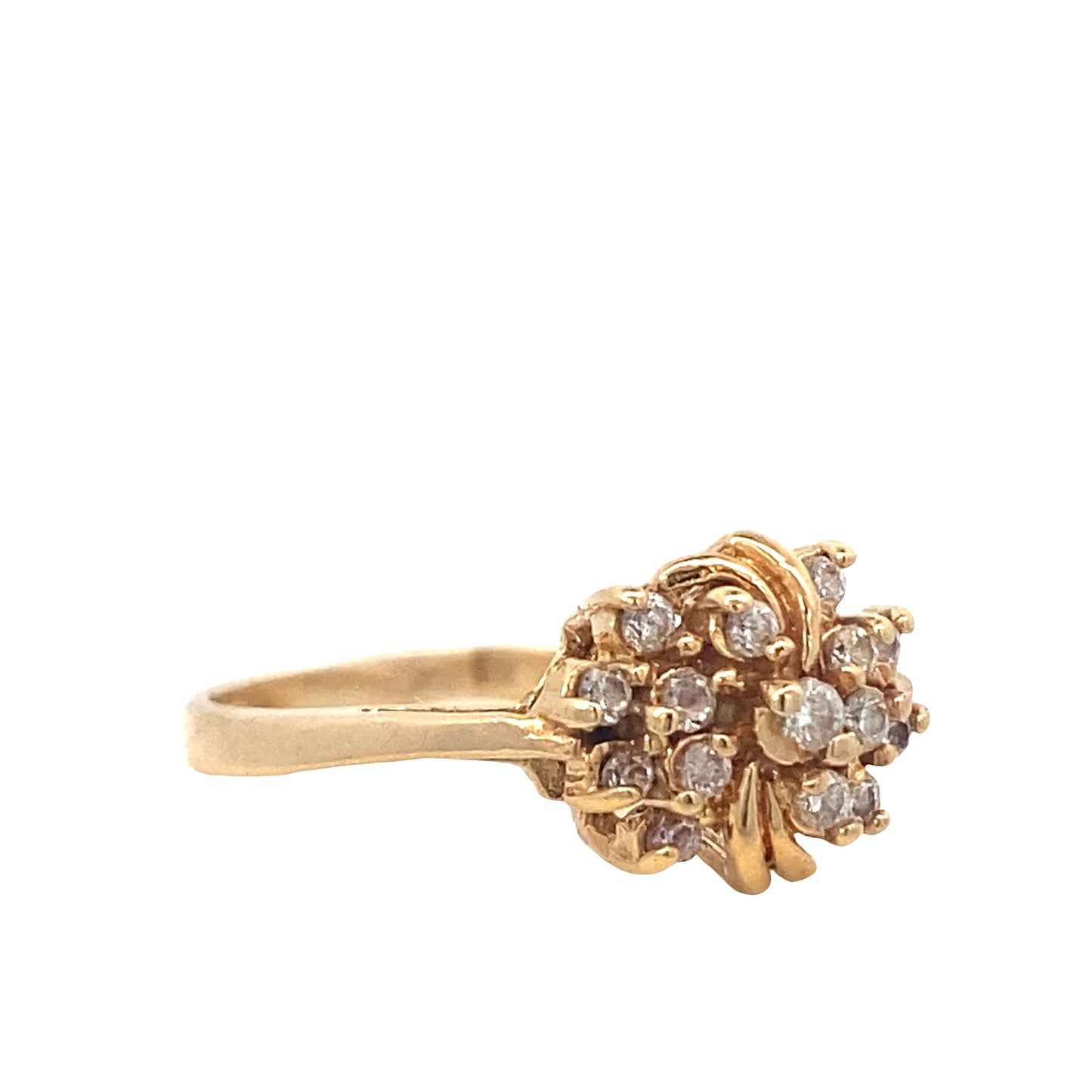 14K Gold Dazzling Grace Fifteen Years Ring