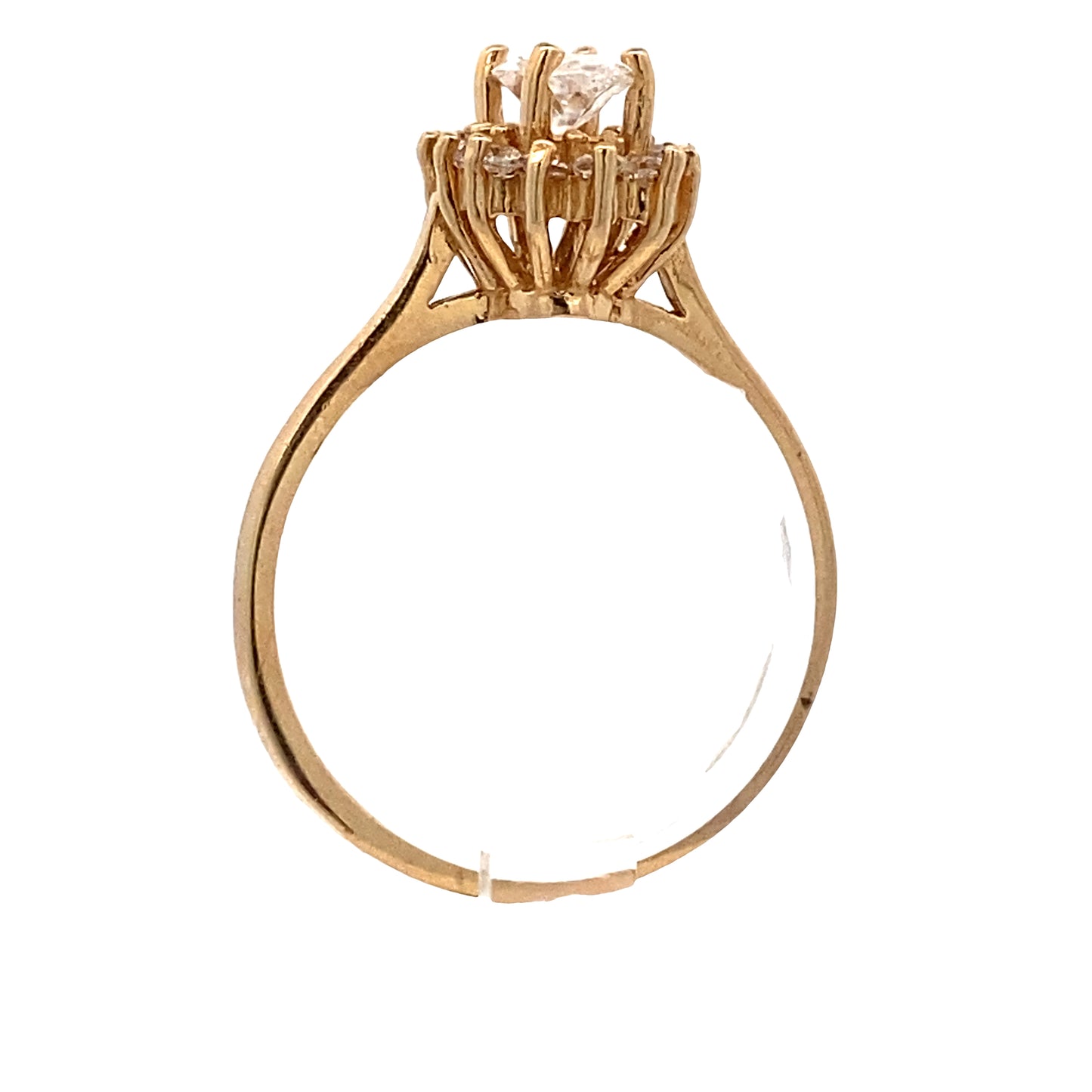 14K Gold Regal Bliss Crown Fifteen Years Ring