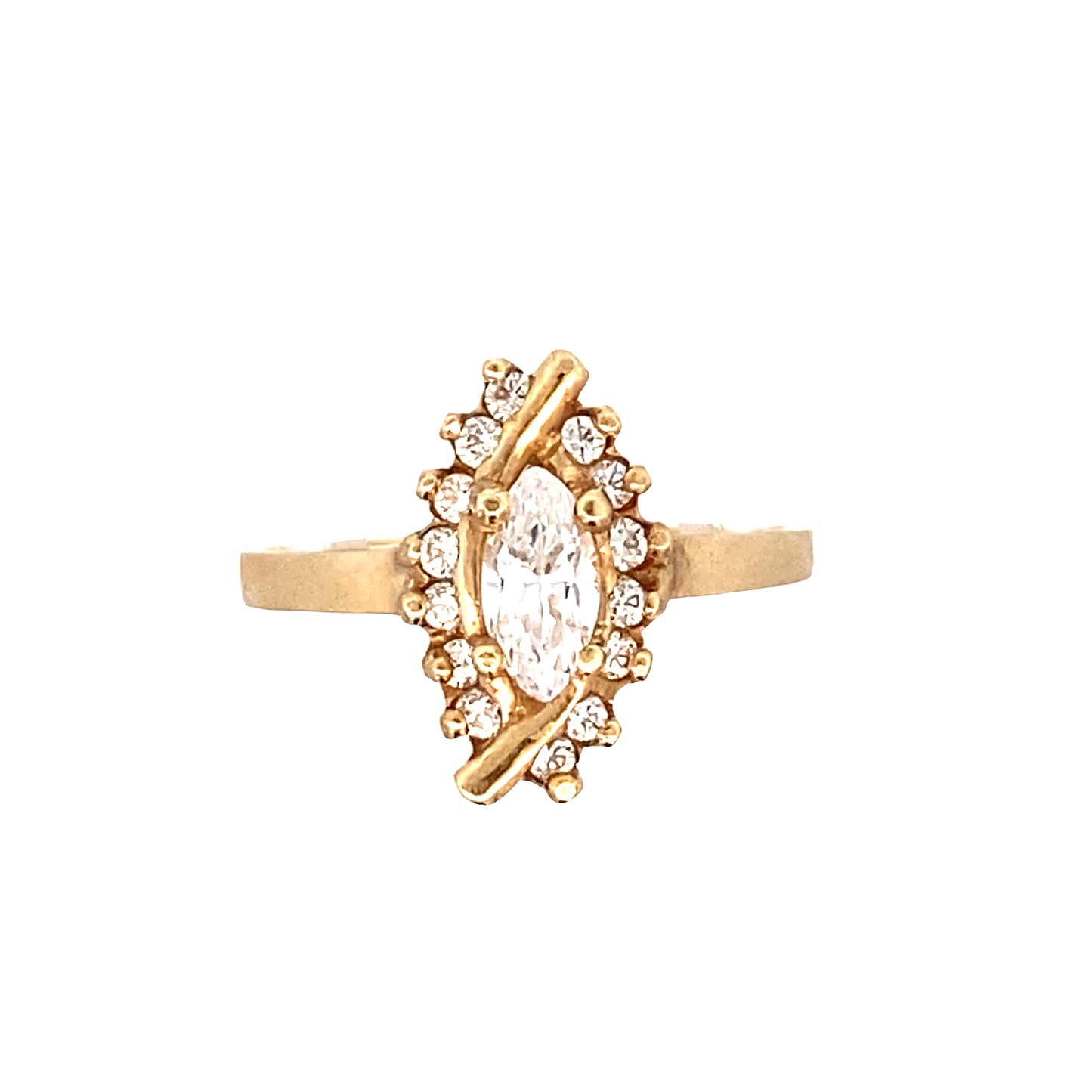 14K Gold Golden Radiance  Fifteen Years Ring