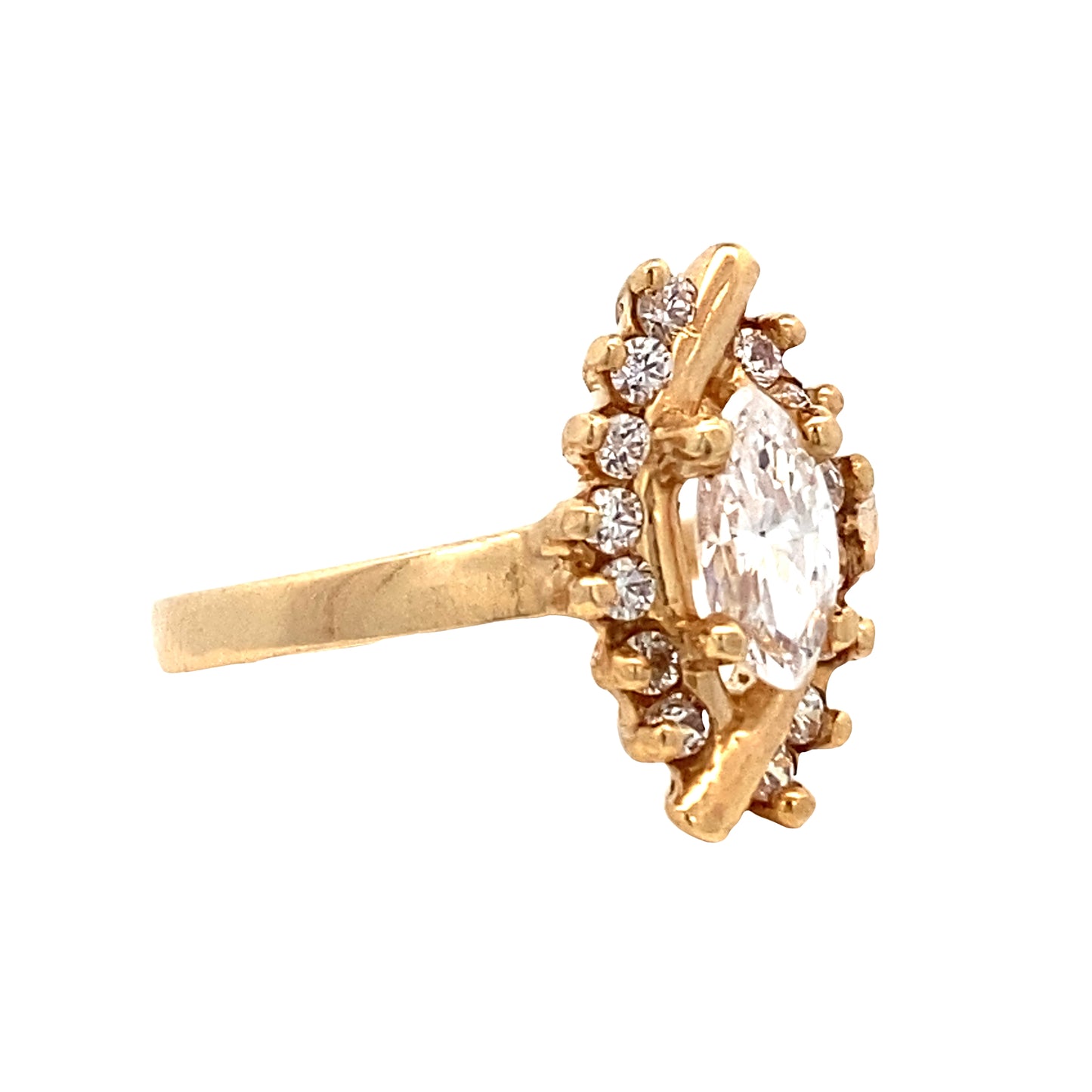 14K Gold Golden Radiance  Fifteen Years Ring