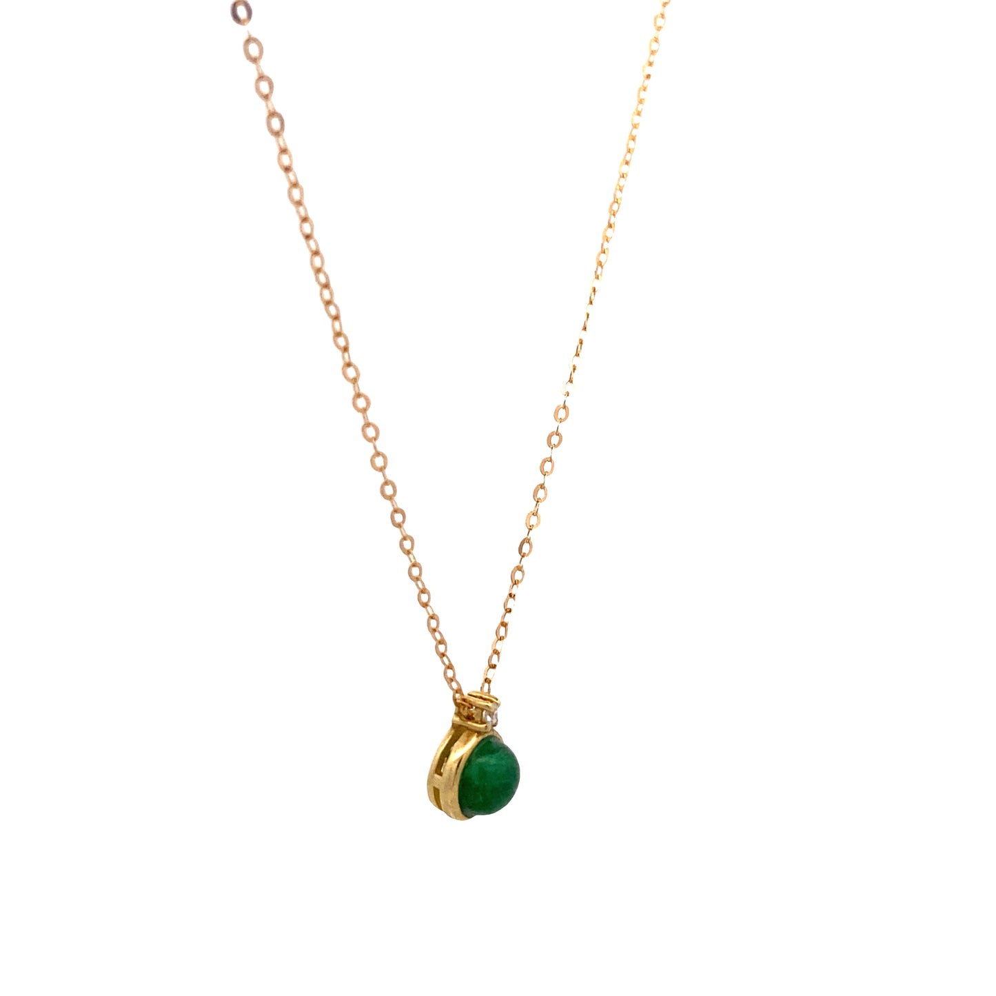 18k Gold Kate Emerald Necklace