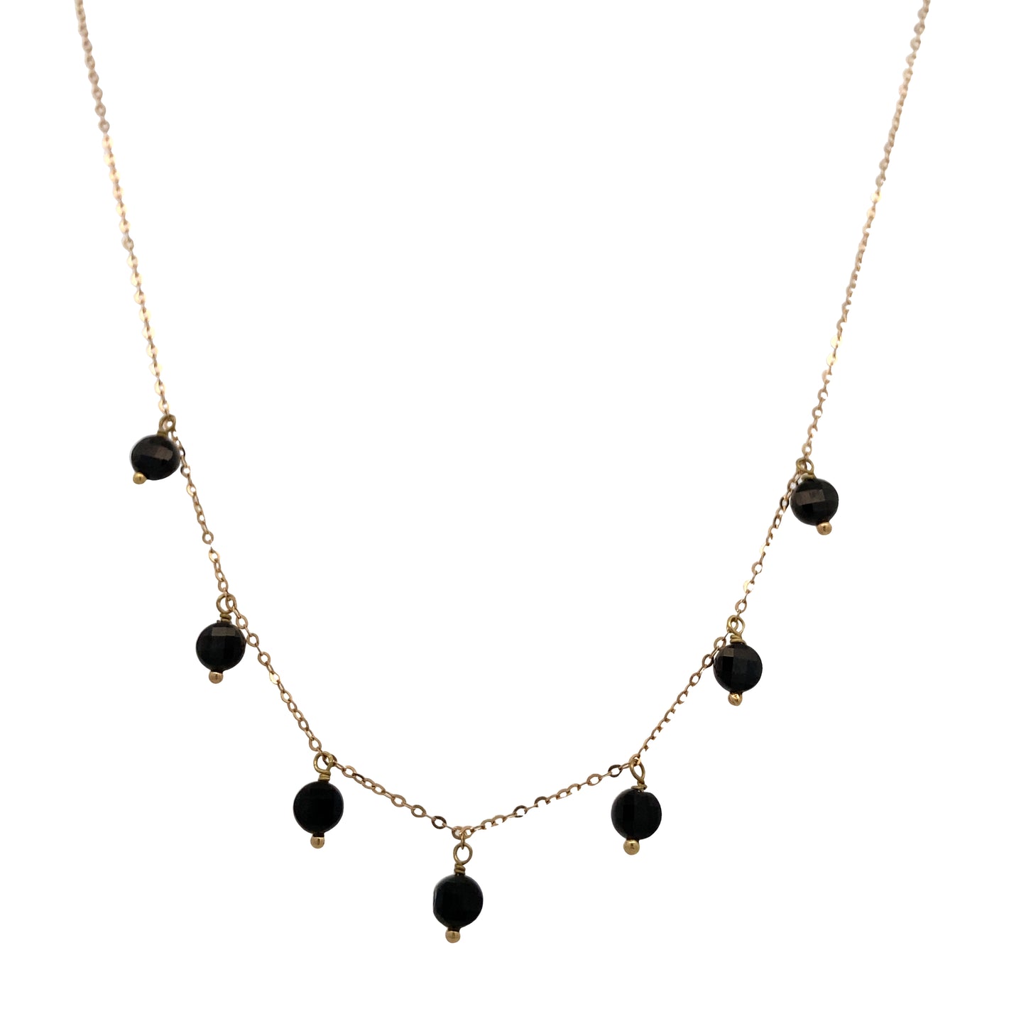 18K Gold Mara Onyx Spinel Necklace