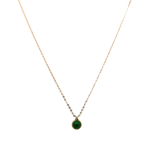 18k Gold Kate Emerald Necklace