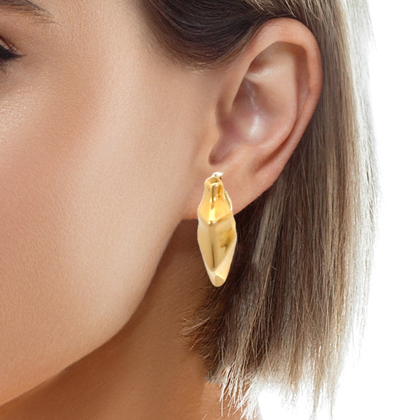 Marcello Pane Origami Hoops Earrings