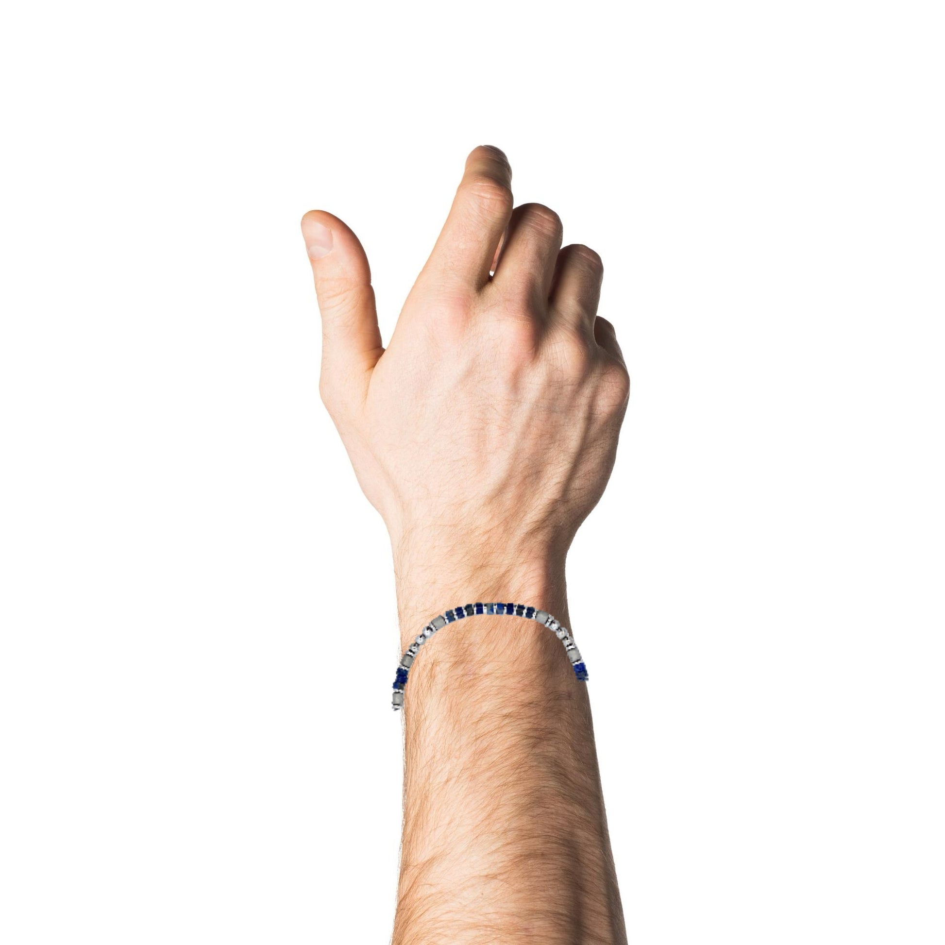 Hector by Marcello Pane Blue Stones Men Bracelet | Hector by Marcello Pane | Luby 