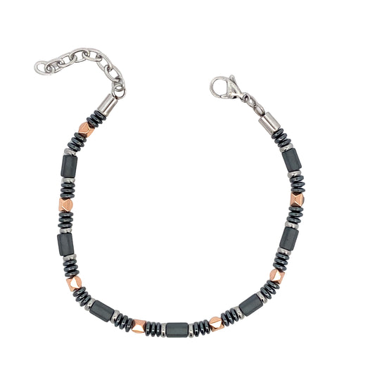 Hector by Marcello Pane Square Rose Gold Link Bracelet | Hector by Marcello Pane | Luby 
