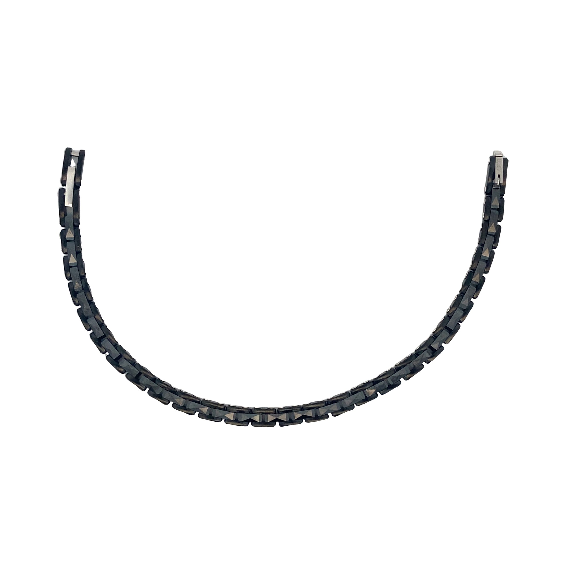 Hector by Marcello Pane Square Ceramic Black Link Bracelet | Hector by Marcello Pane | Luby 