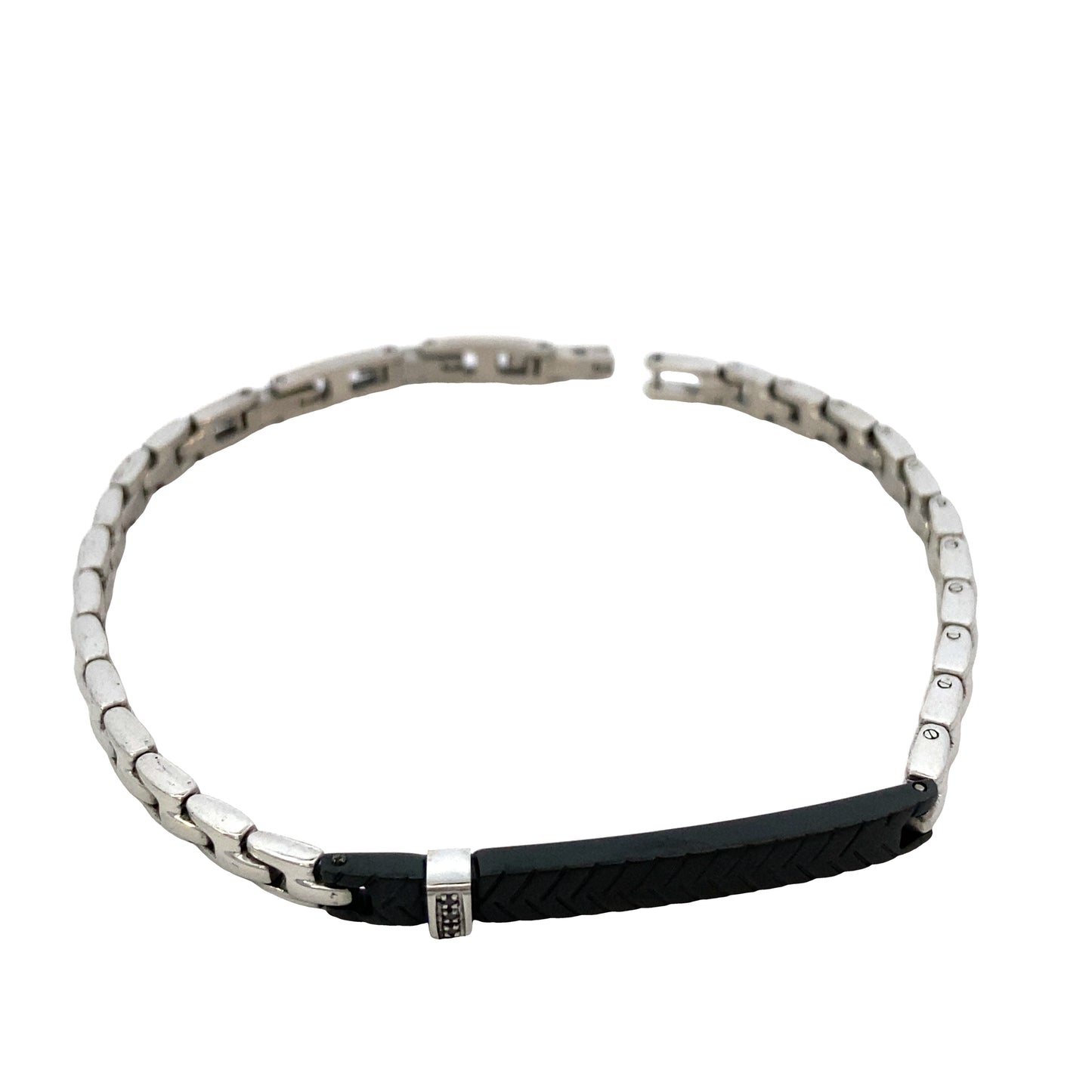 Hector by Marcello Pane Steel and Black Accent Bracelet | Hector by Marcello Pane | Luby 
