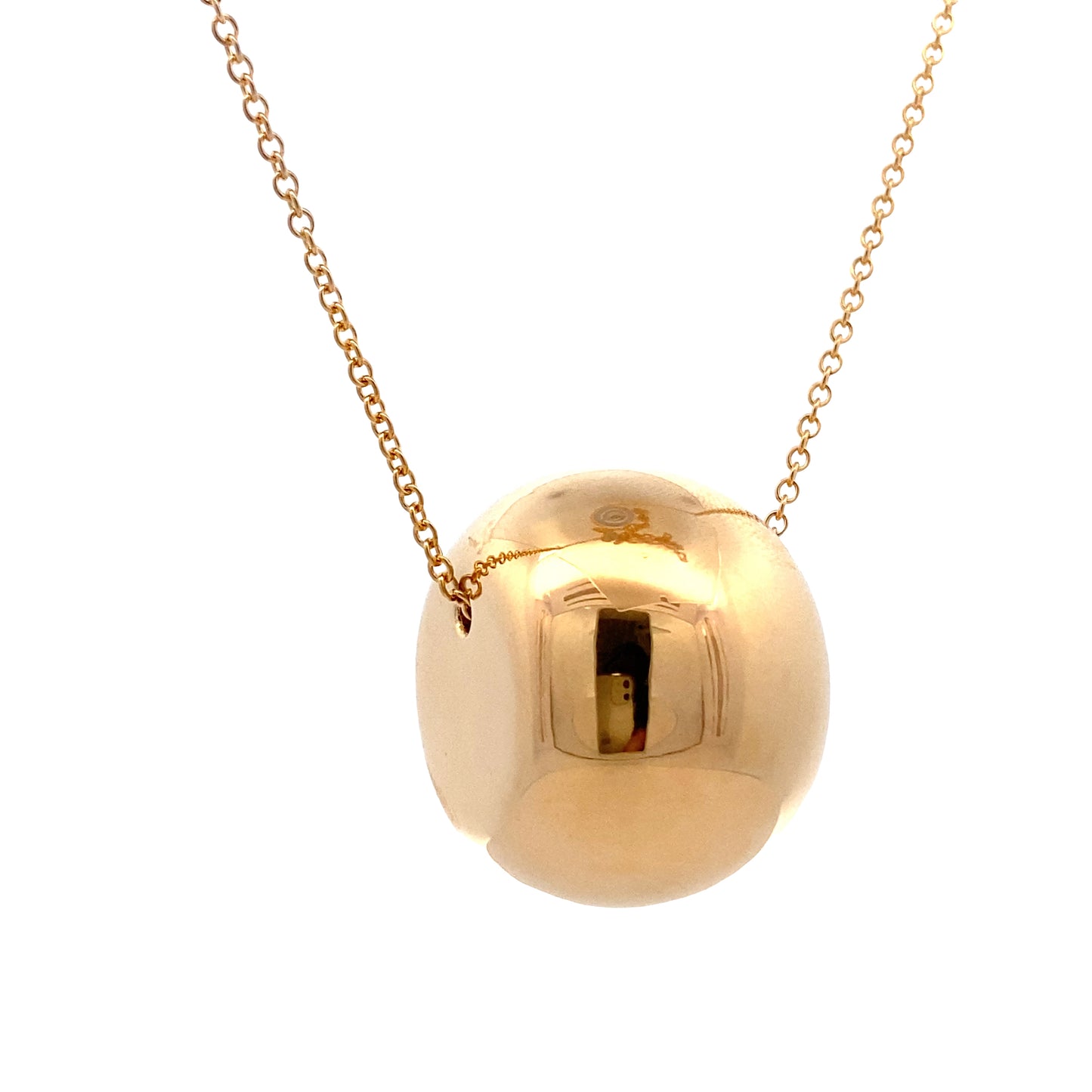 14K Statement Piece Shine Big Ball Necklace