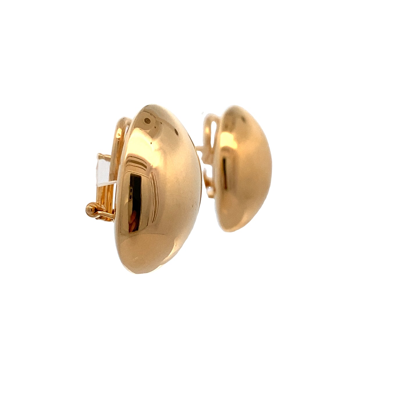 14K Gold Mirror Ball Stud Earrings