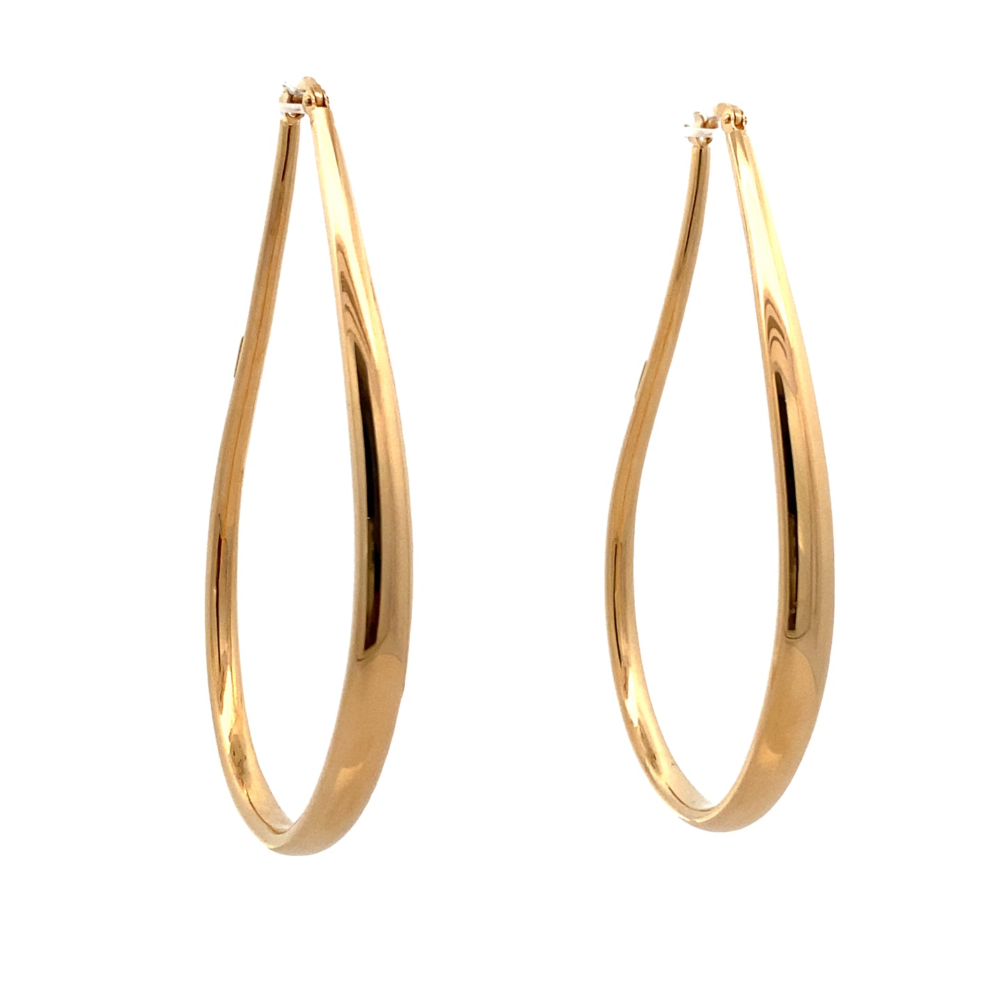 14K Gold Big O Hoops Earrings