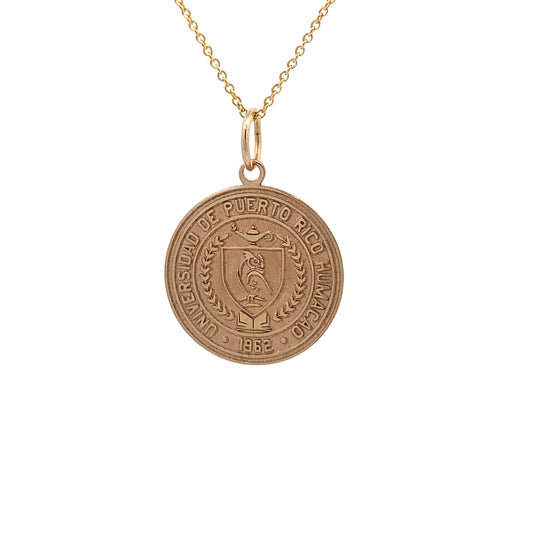 14K Gold Colegio Humacao Pendant Custom