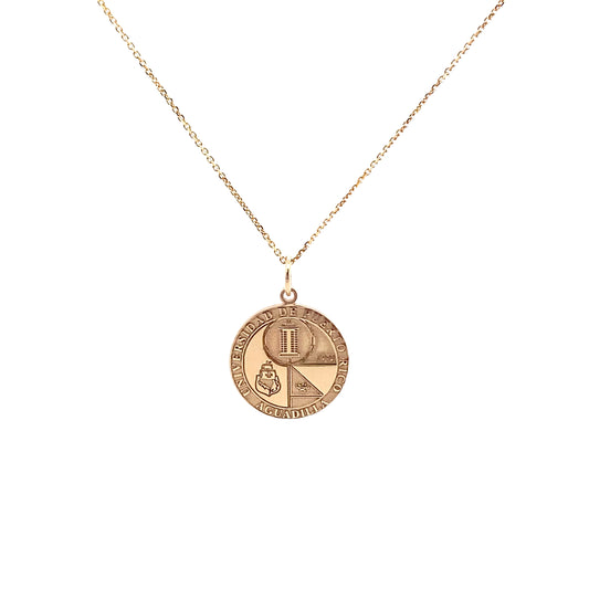 14K Gold Universidad CORA Pendant Custom