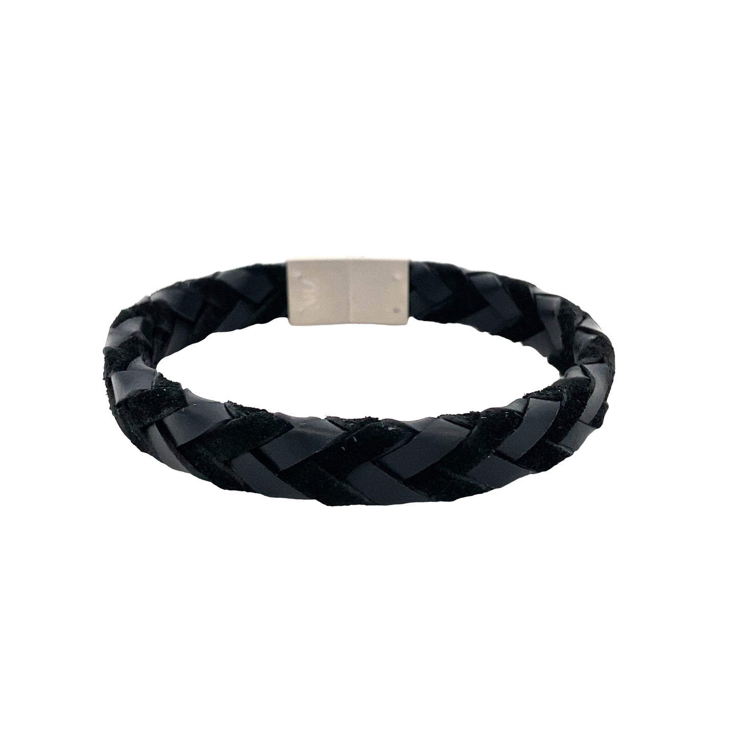 Leather Bracelet Steel Claps